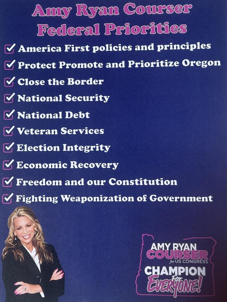 Amy Ryan Courser Priorities