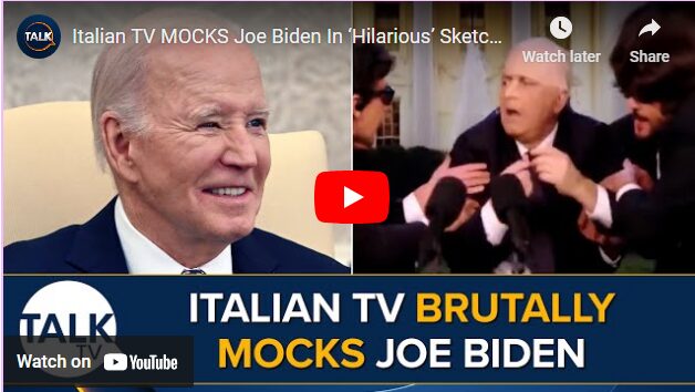Italian TV MOCKS Joe Biden