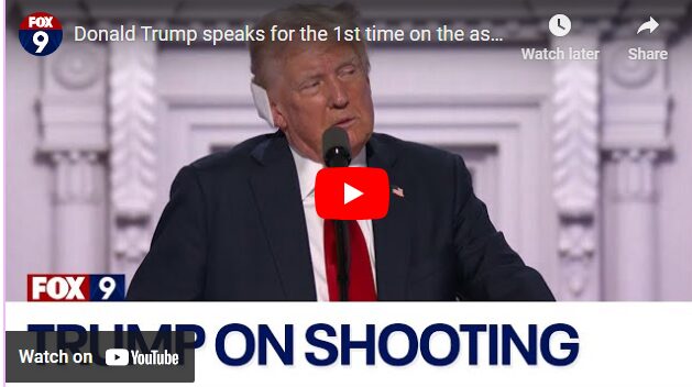 Donald Trump speaks for the 1st time on the assassination attempt