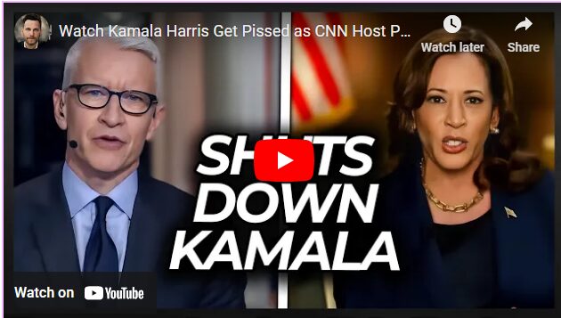 Watch Kamala Harris Get Pissed as CNN Host Points Out Debate Disaster