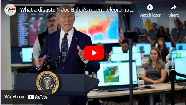 What a disaster - Joe Biden’s recent teleprompter fail