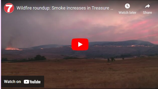 Wildfire roundup - Smoke increases in Treasure Valley due to Idaho wildfires