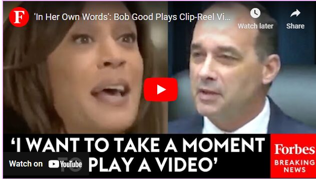 In Her Own Words: Bob Good Plays Clip-Reel Video of Kamala Harris’s Statements About Healthcare