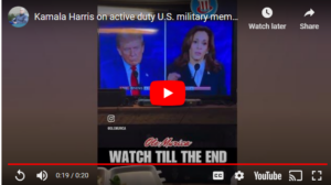 Kamala Fact Checked by US Military Soldiers