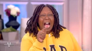 whoopi in heat of the moment struggling